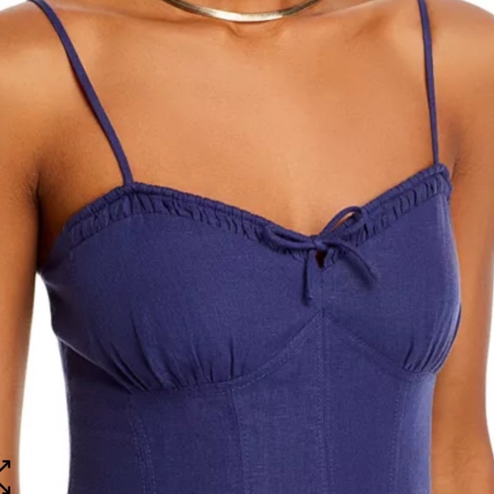 NEW WITH TAGS LoveShackFancy linen Spaghetti Strap Dress